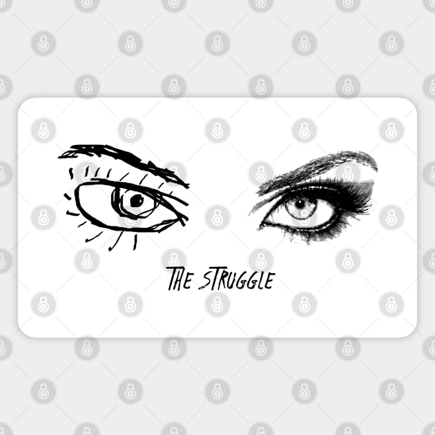 The Artist's Struggle Eyes Magnet by Bunchatees